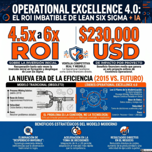 La implementación de Lean Six Sigma y la evolución hacia modelos de Excelencia Operacional (Operational Excellence) impulsados por tecnología